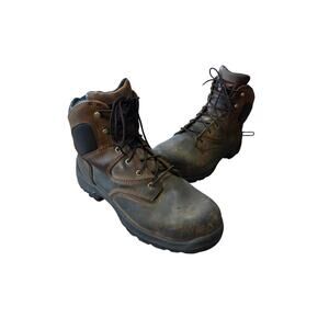 red wing flexbond 6" internal metguard medium duty boot leather brown 4421 10.5